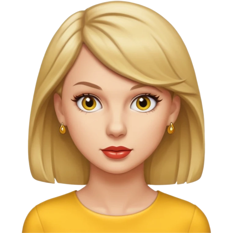 taylor swift , yellow Simpson style emoji