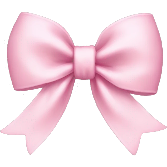baby pink bow emoji