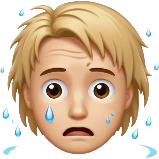 Dick crying in a pool  emoji