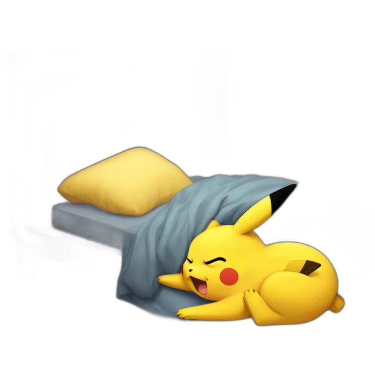 Sleeping pikachu emoji