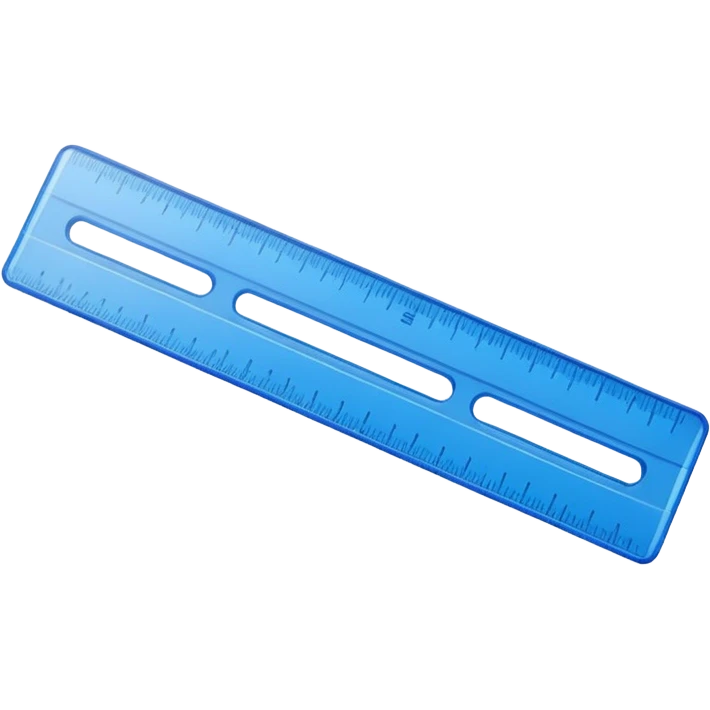blue ruler emoji