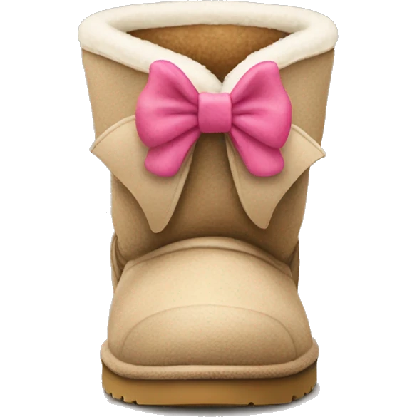 Uggs with a bow on them emoji
