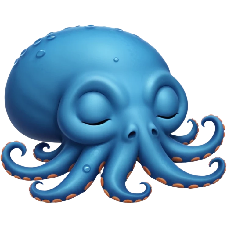 Ios emoji sleeping octopus  emoji