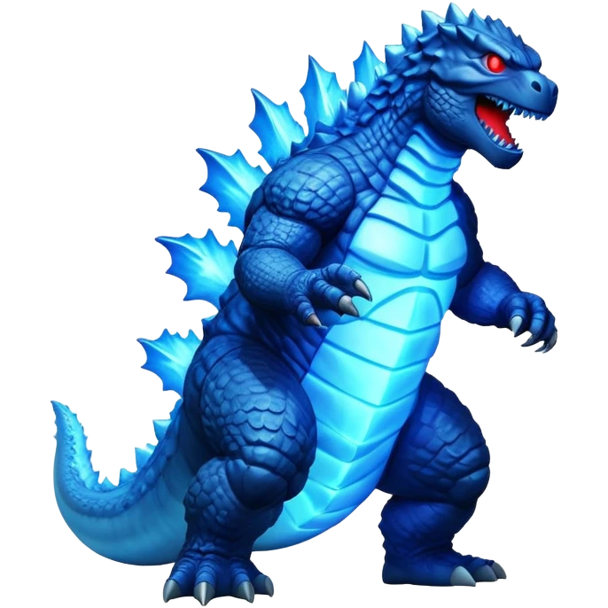 Godzilla in blue form emoji