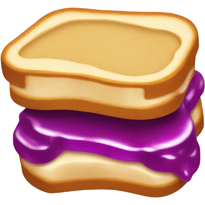 Peanut butter and jelly on gold emoji