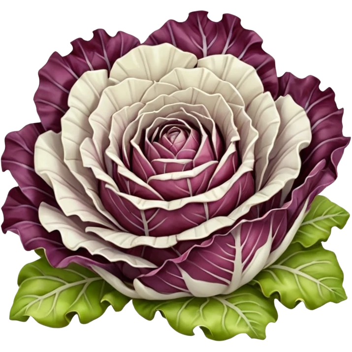 white radicchio emoji