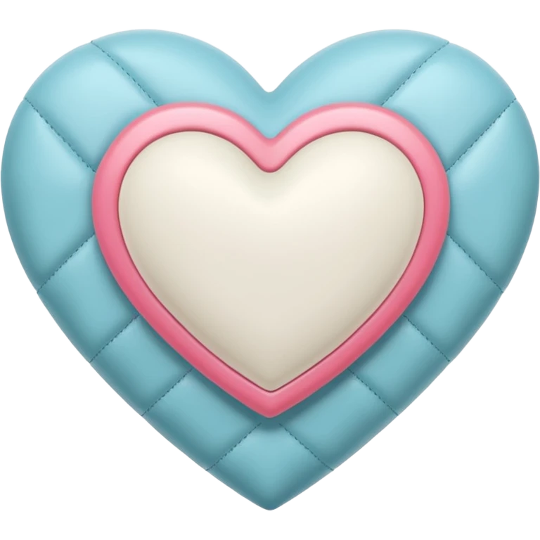Chanel white heart emoji