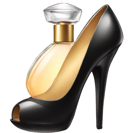 high heel perfume emoji