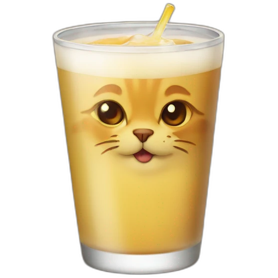 Cat drink emoji