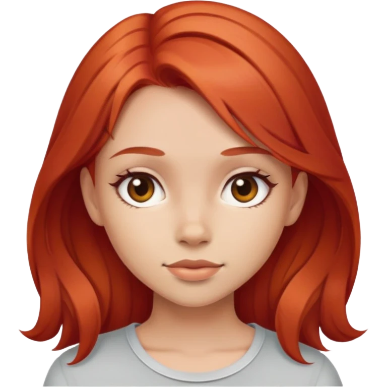 Cute girl raid hair emoji