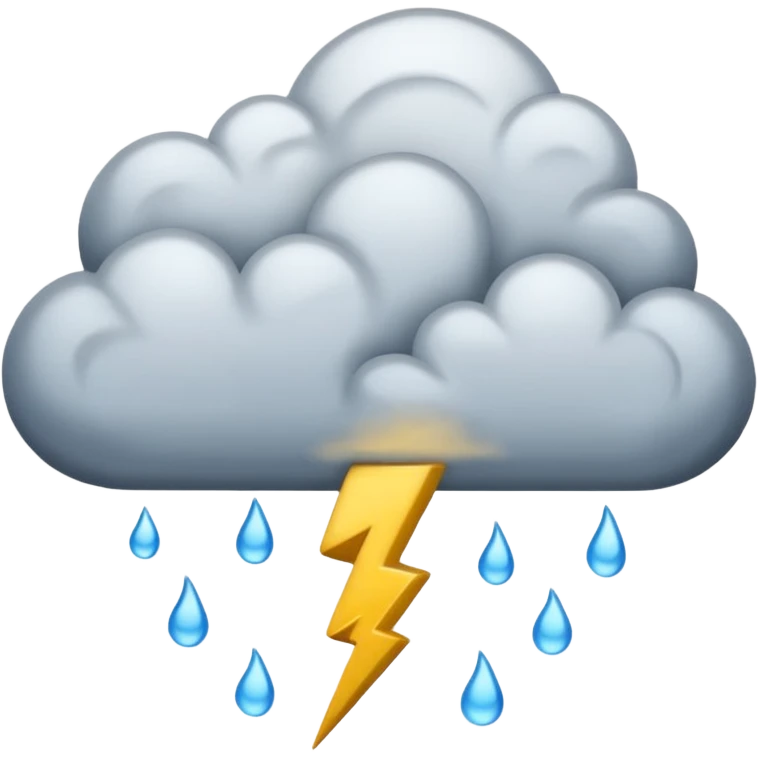 Gewitter mit Blitze emoji