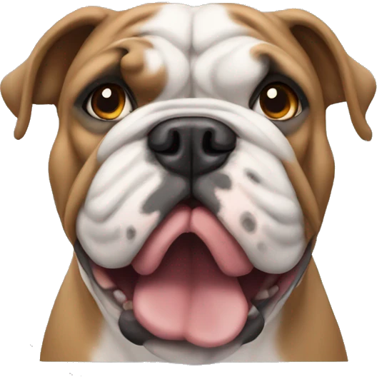 A English bulldog  emoji