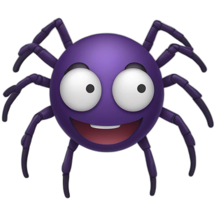 spider smiling 6 eyes emoji