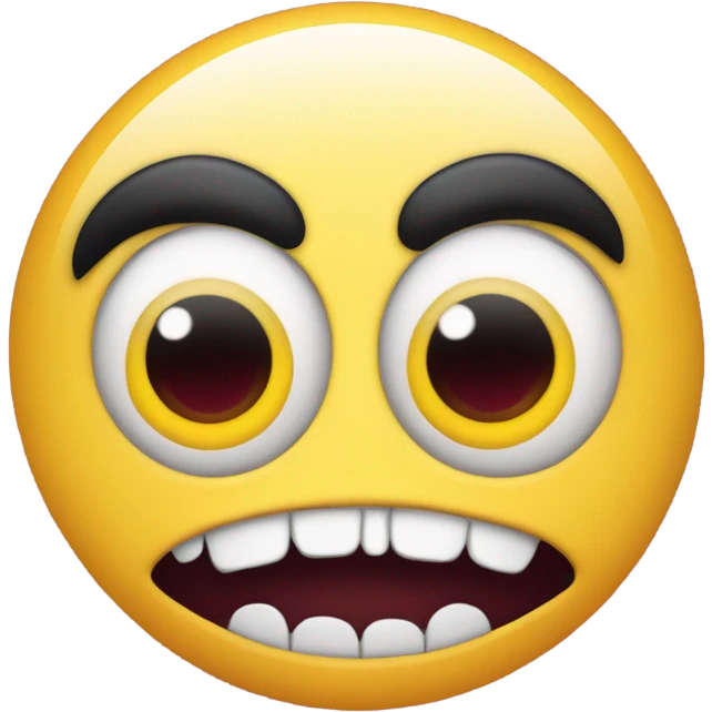 Taking mask of a cute face off, revealing evil emoji emoji
