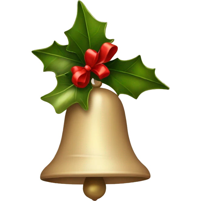 beige Christmas bells emoji