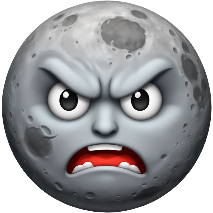 angry moon emoji