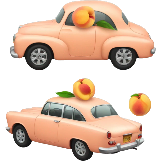 peach car emoji