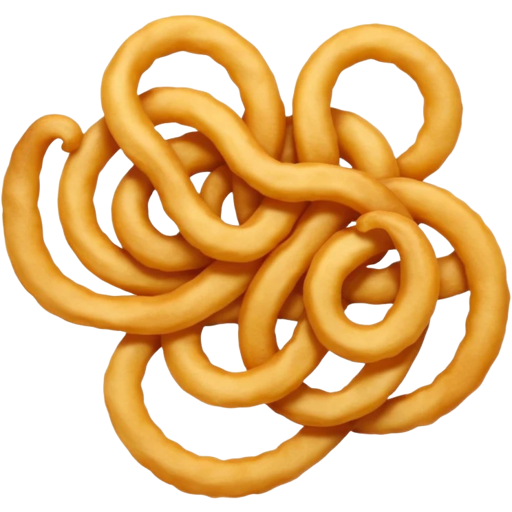 a single curly fry emoji