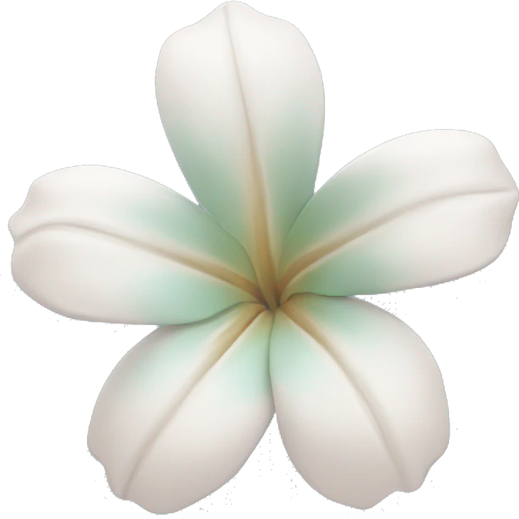 pastel blue Tropical flower emoji