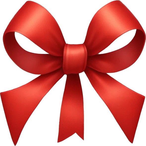 Red bow emoji