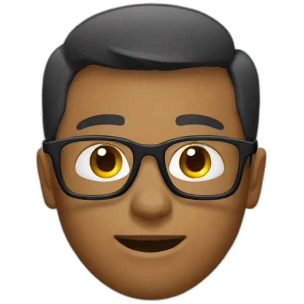 Garçon à lunettes emoji