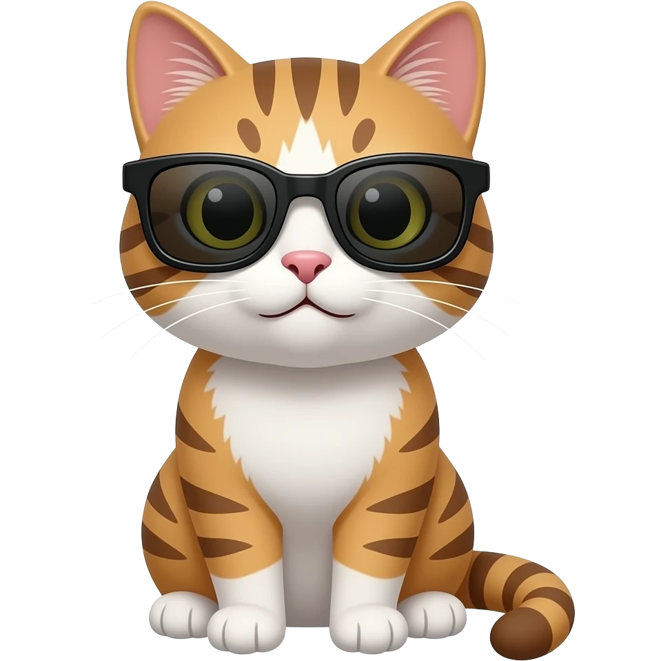 Cat wearing sunglasses emoji