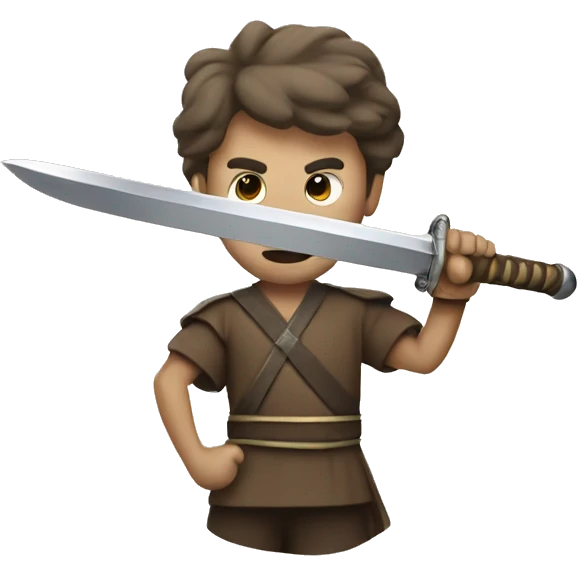 two man fighting sword emoji