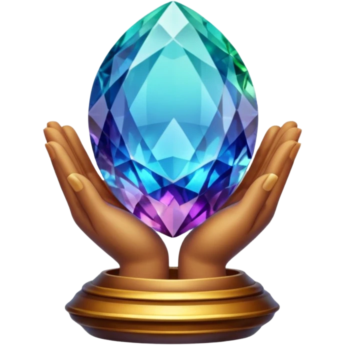 Gemstone prayer emoji