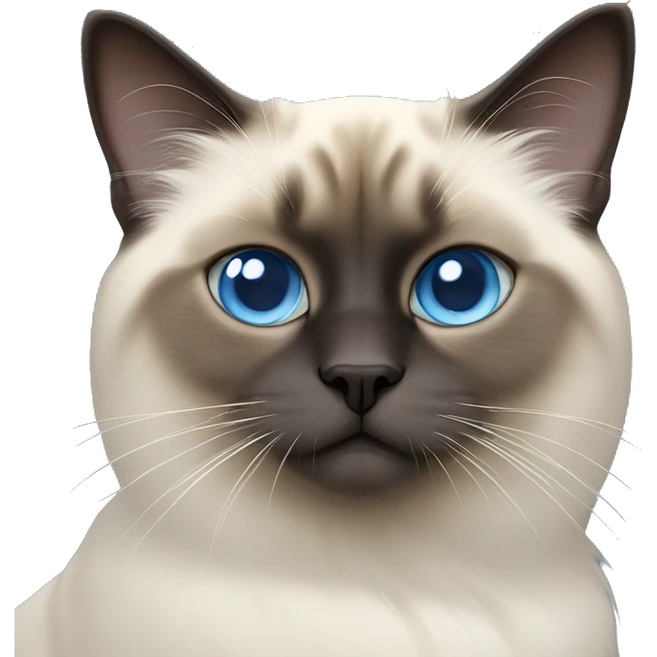 blue eye birman cat emoji