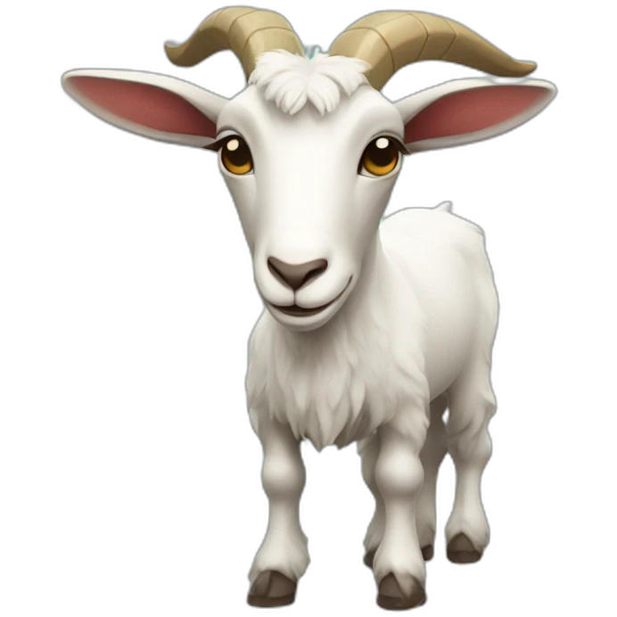 a goat playing soccer emoji