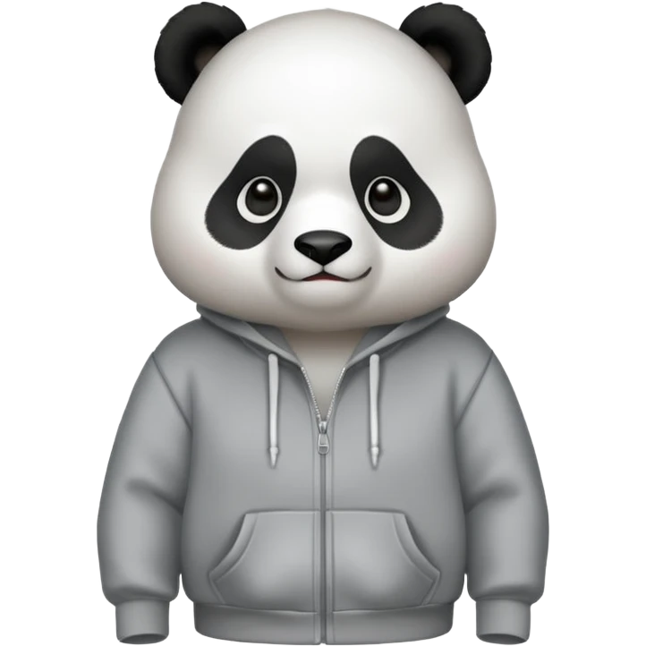 Panda wearing a hoodie  emoji