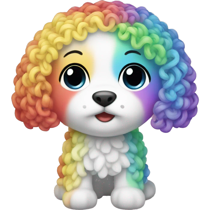 Cute rainbow lacy  emoji