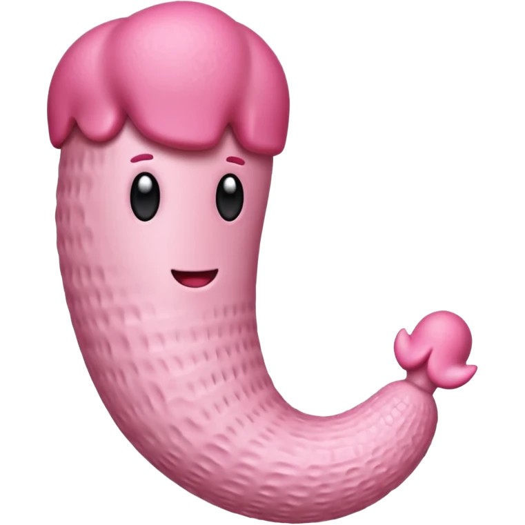 Реалистичный пенис с розовой головкой фаллосной формы emoji