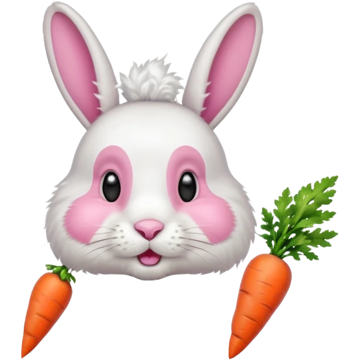 carrot-eating rabbit emoji