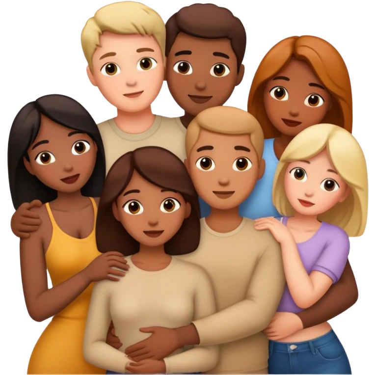Bla adult group intimacy scene emoji
