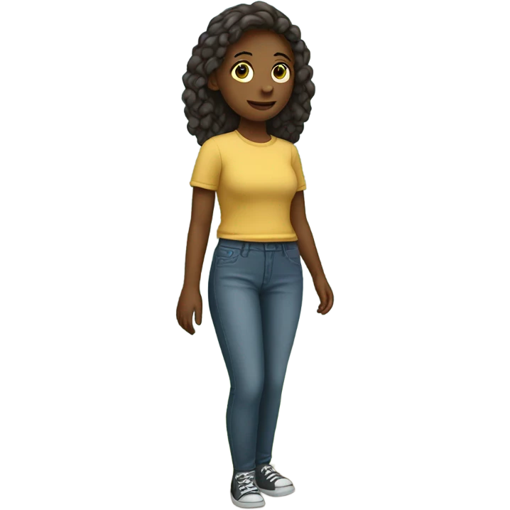 A girl outside emoji
