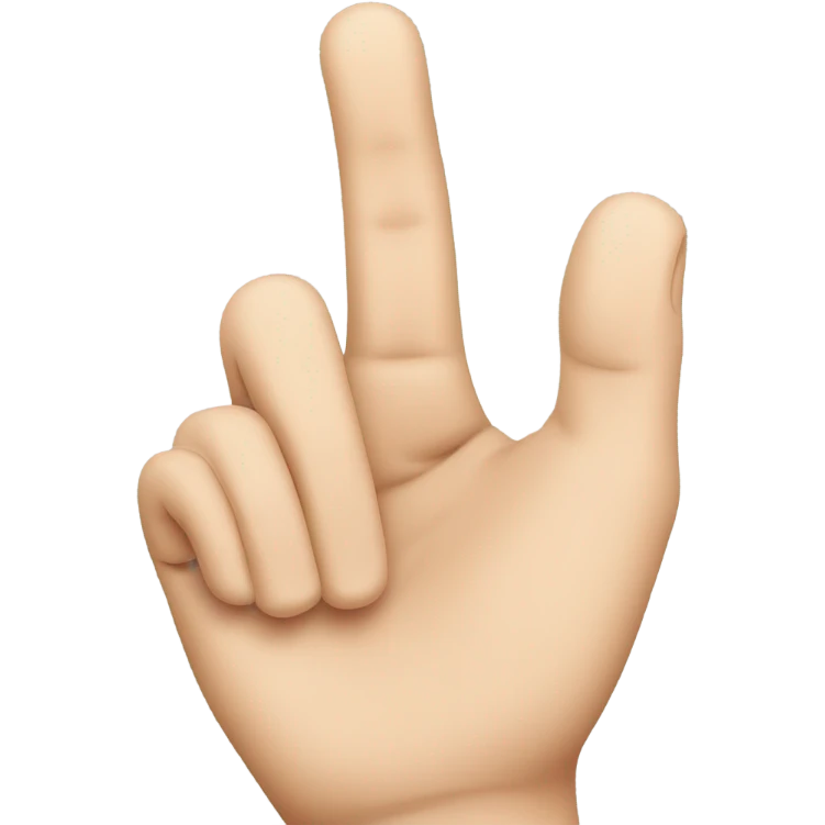 L hand sign emoji