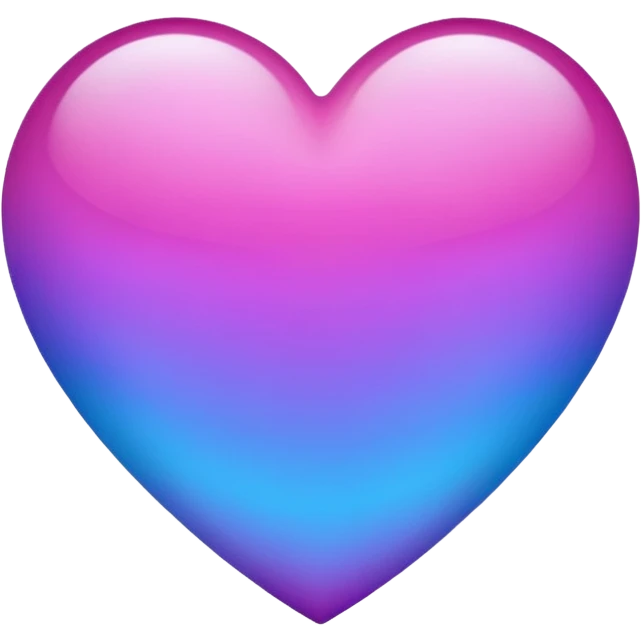 Fade from blue to purple heart emoji emoji