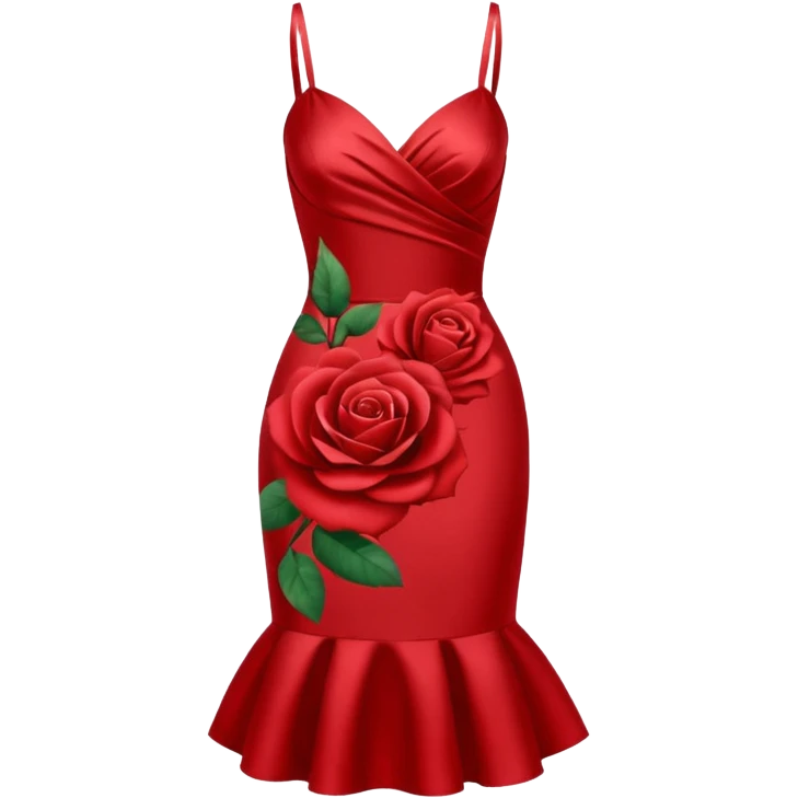 red rose dress no body emoji