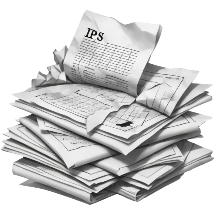 messy Pile of patent papers emoji