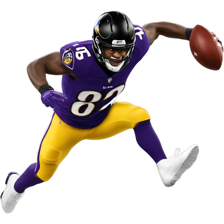 Lamar Jackson hurdling tj watt emoji