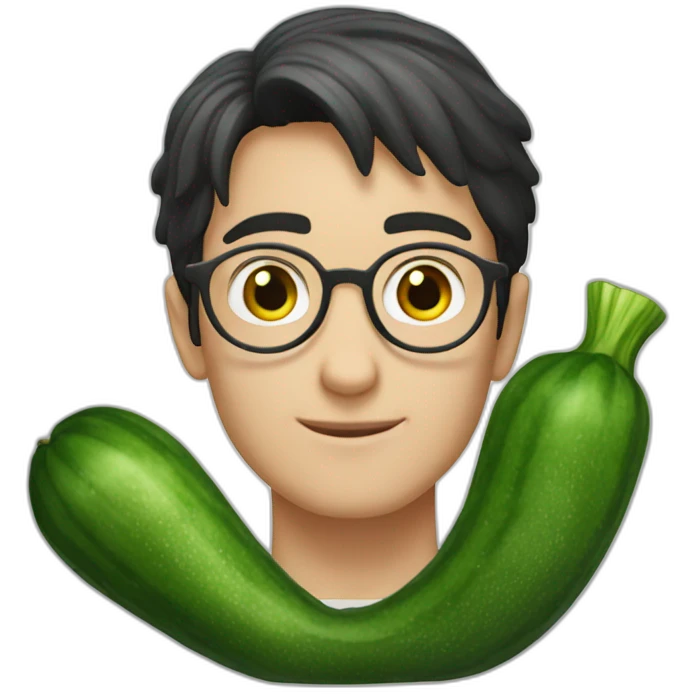 Garry Potter with cucumber emoji