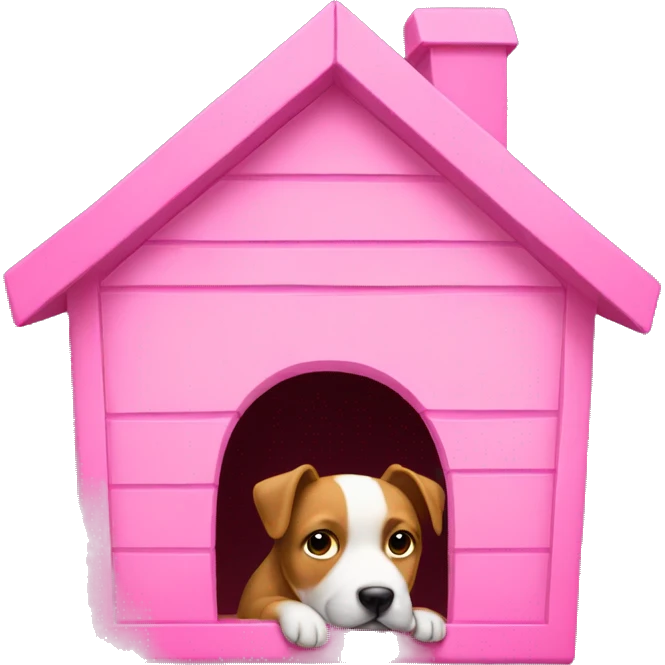 Pink doghouse  emoji