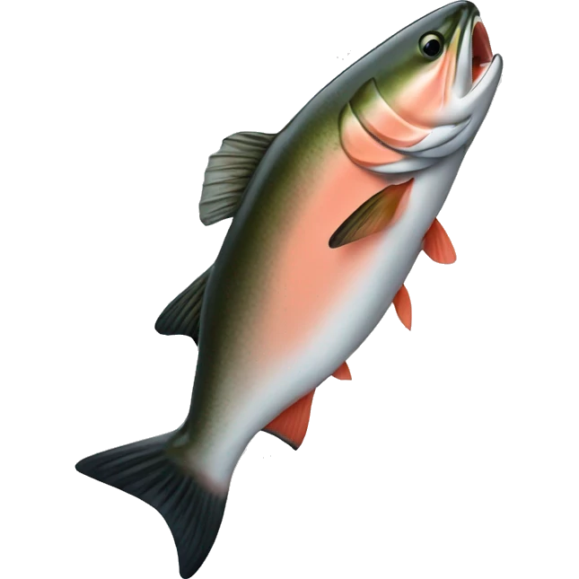 salmon with apple emoji