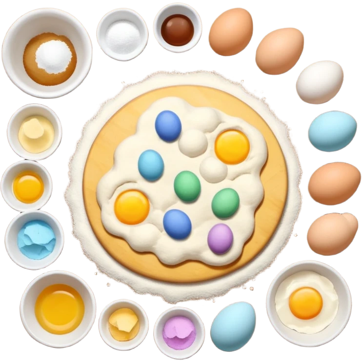 aethetic baking ingredients emoji