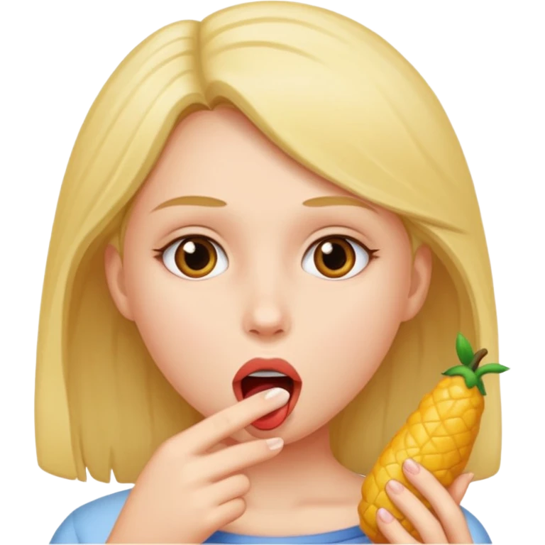 Girl sucking on cock emoji