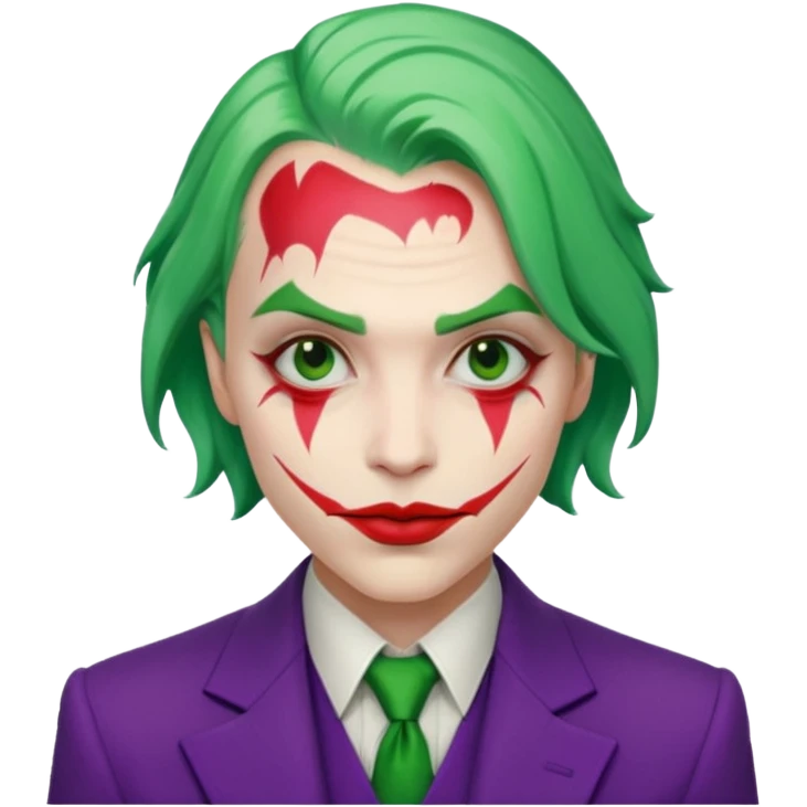 realistic joker from batman emoji