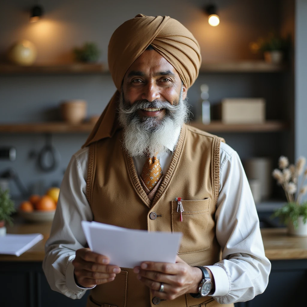 indian businessman encouraging customers emoji