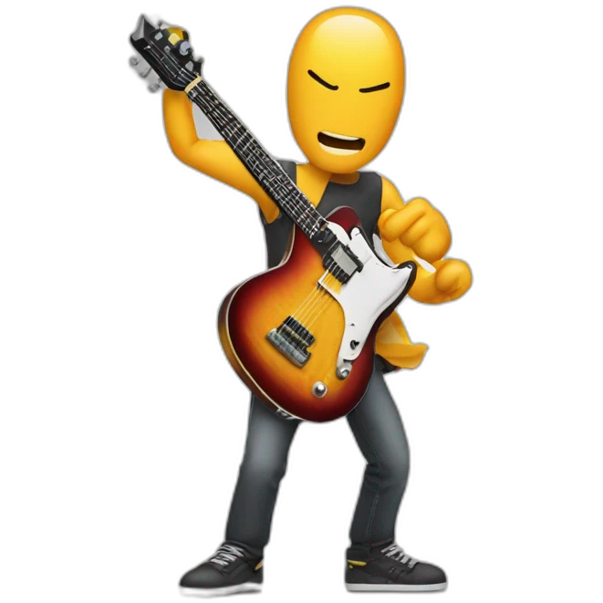 tendon-man-play-the-guiter emoji