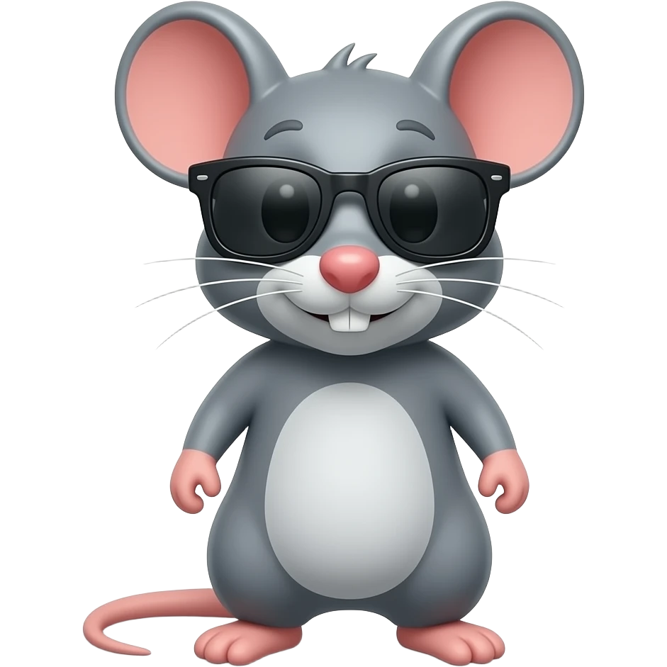 🐭🕶️🧍 emoji